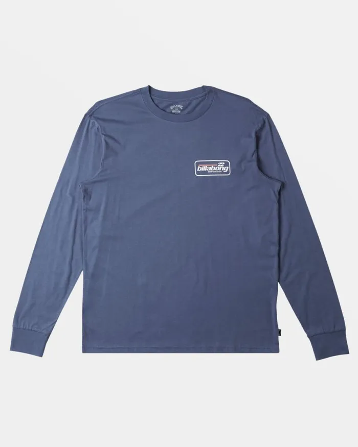 Billabong TShirts Walled Long Sleeve Tshirt Slate Blue 8211 Men Billabong TShirts Walled Long Sleeve Tshirt Slate Blue 8211 Men