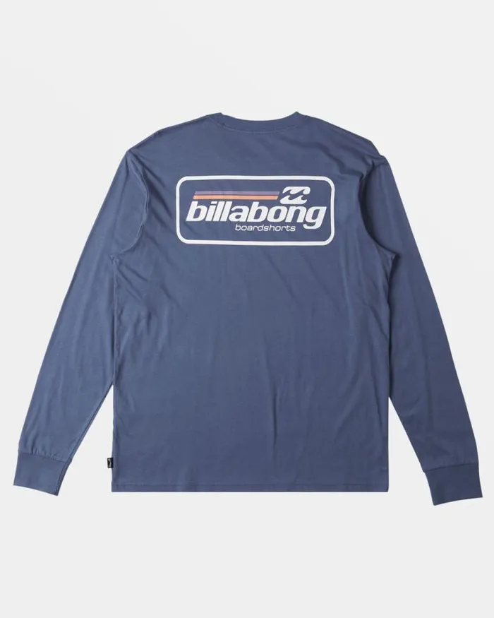 Billabong TShirts Walled Long Sleeve Tshirt Slate Blue 8211 Men Billabong TShirts Walled Long Sleeve Tshirt Slate Blue 8211 Men