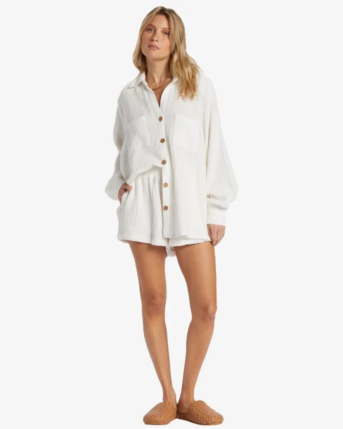 Billabong Tops Swell Shirt Shirt Salt Crystal 8211 Women