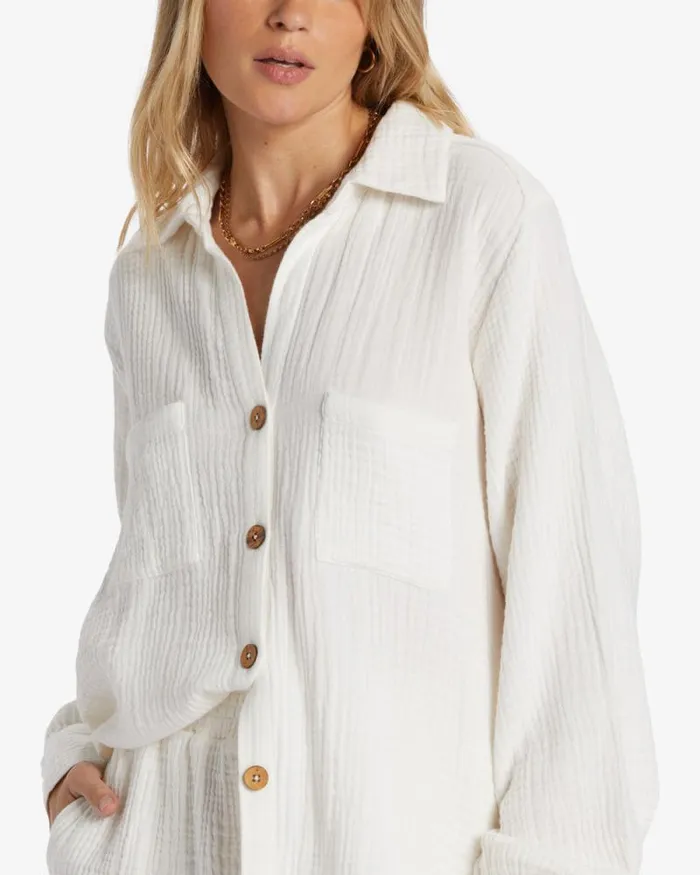 Billabong Tops Swell Shirt Shirt Salt Crystal 8211 Women