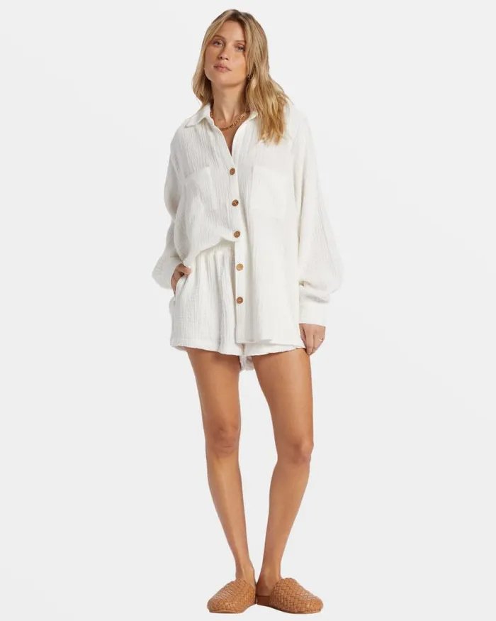Billabong Tops Swell Shirt Shirt Salt Crystal 8211 Women