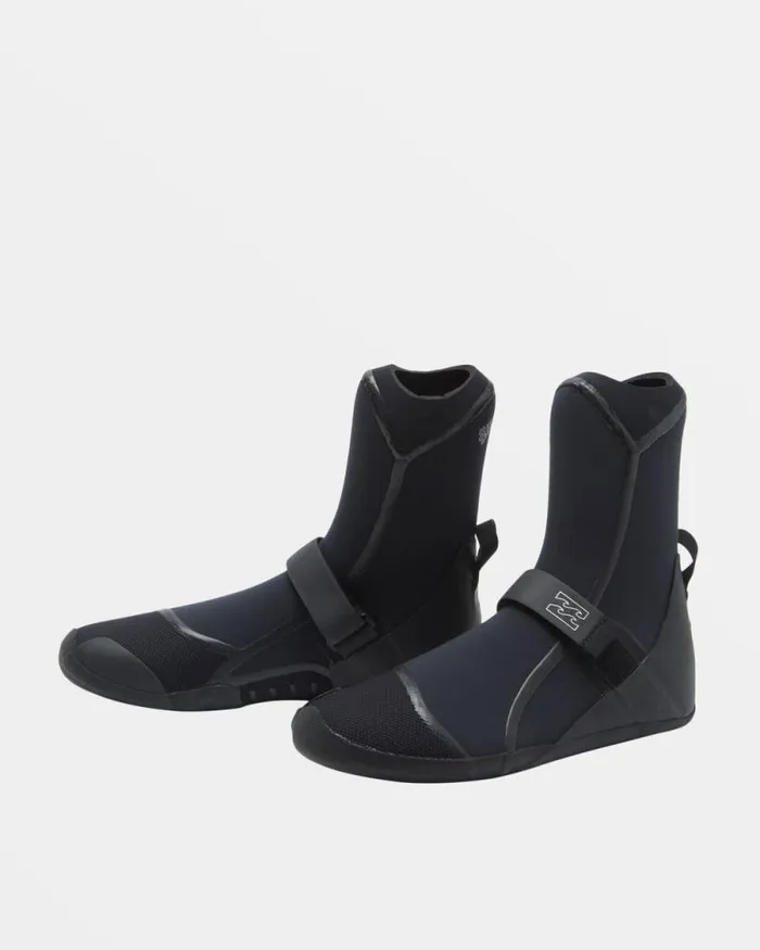 Billabong Wetsuit Accessories 5mm Furnace Upcycler Round Toe Wetsuit Boots Black 8211 Men