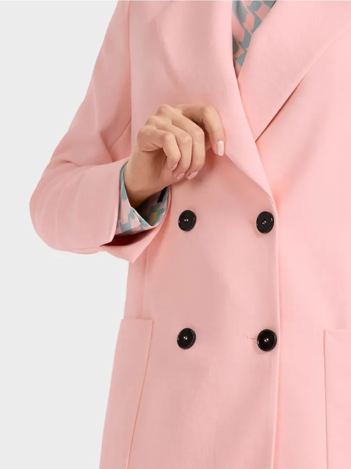 Blazer Damen Marc Cain Blazer Im CrinkleLook Soft Powder Pink