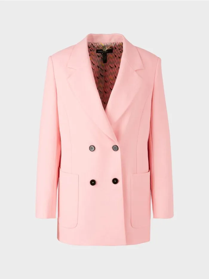 Blazer Damen Marc Cain Blazer Im CrinkleLook Soft Powder Pink
