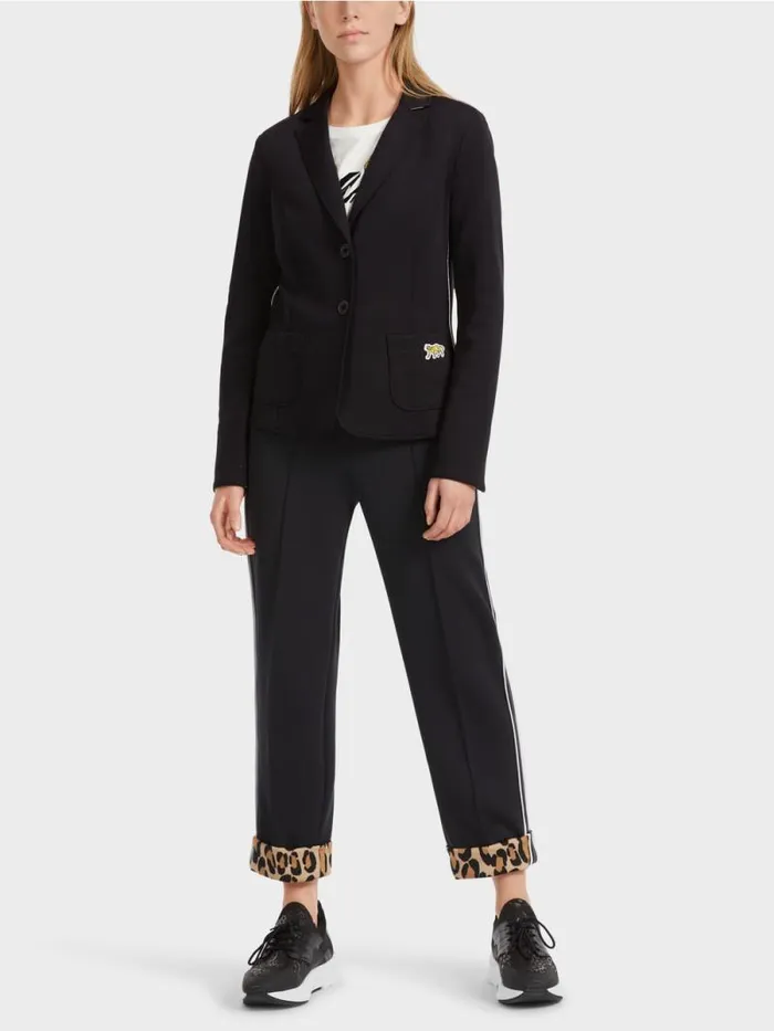 Blazer Damen Marc Cain Kurzer Taillierter Blazer Black
