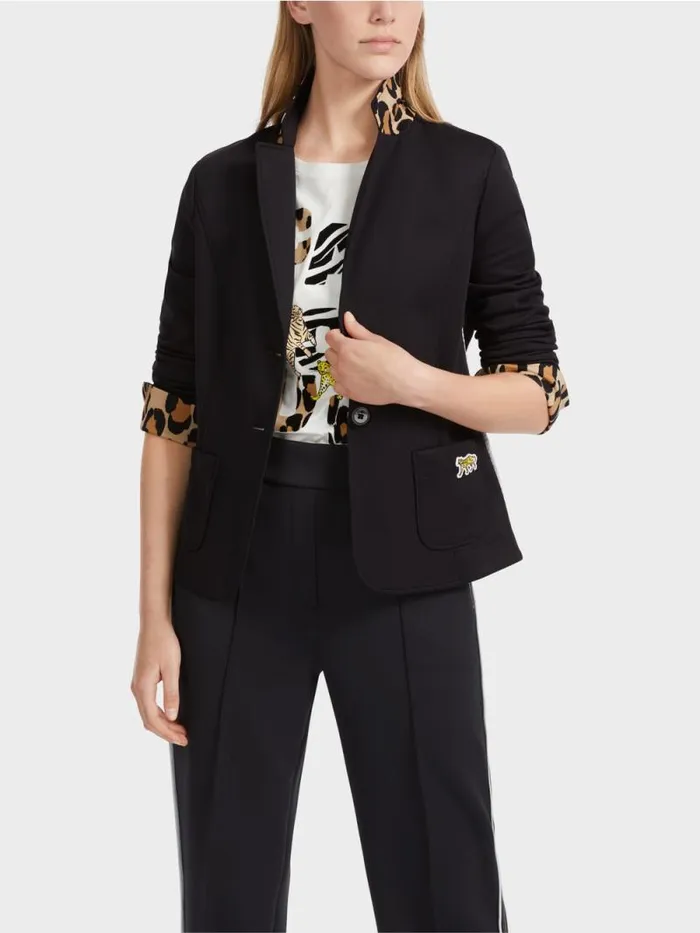 Blazer Damen Marc Cain Kurzer Taillierter Blazer Black