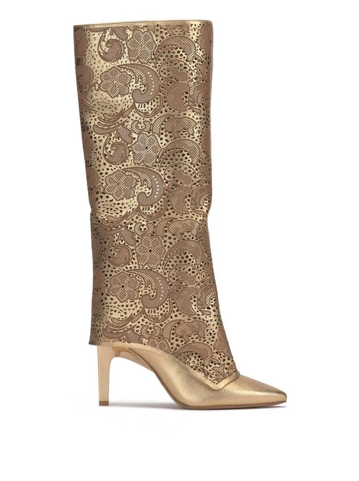 Boots and Booties Shoes Jessica Simpson Brykia Knee High Boot In Gold