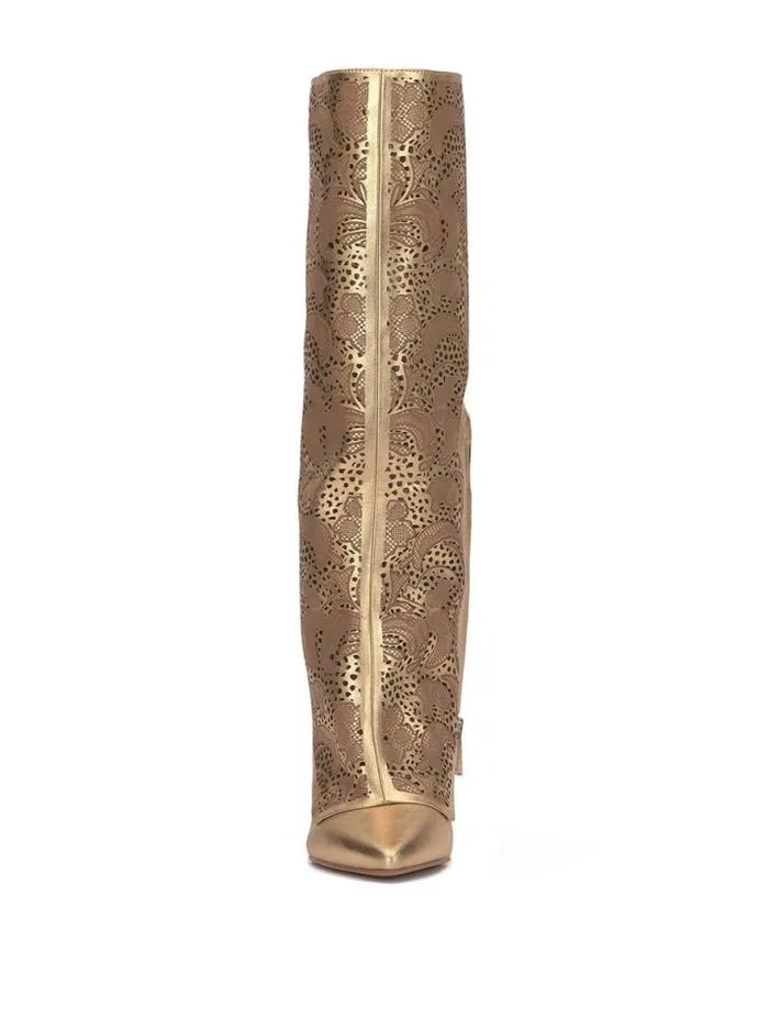 Boots and Booties Shoes Jessica Simpson Brykia Knee High Boot In Gold
