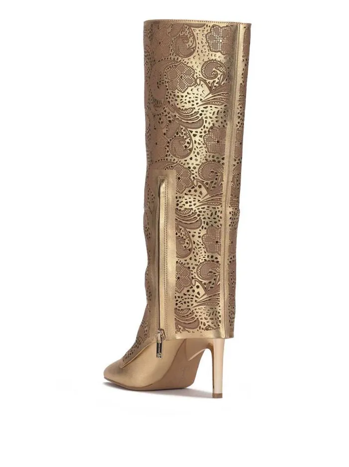 Boots and Booties Shoes Jessica Simpson Brykia Knee High Boot In Gold