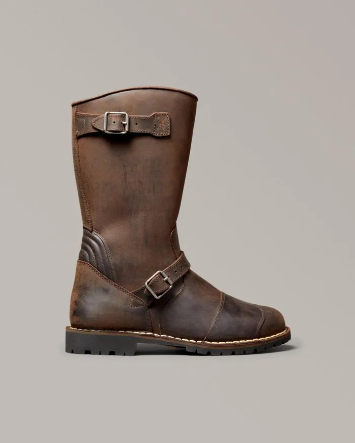 Boots Men Belstaff Endurance Motorcycle Boots Blackbrown