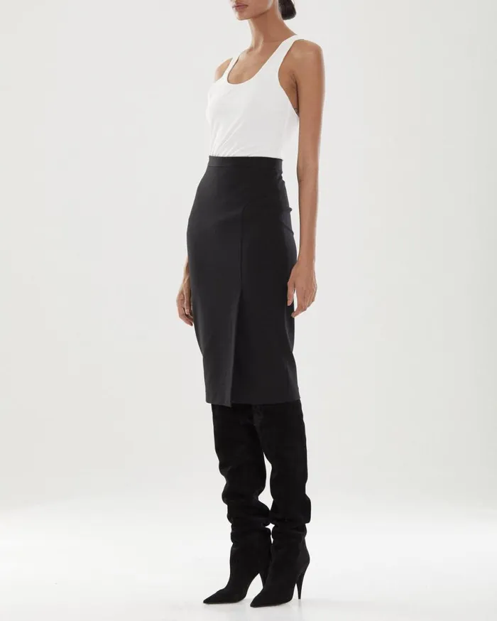 Bottoms Women Halston Sadie Pencil Skirt Jet Black