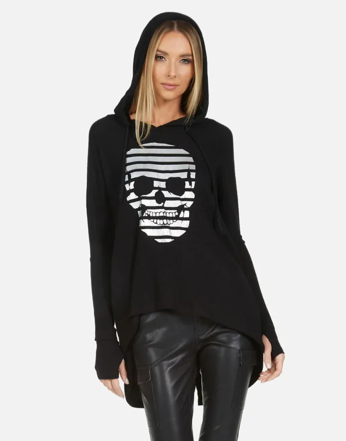 Bristol Stripe Skull Black Women039s Lauren Moshi Hoodies