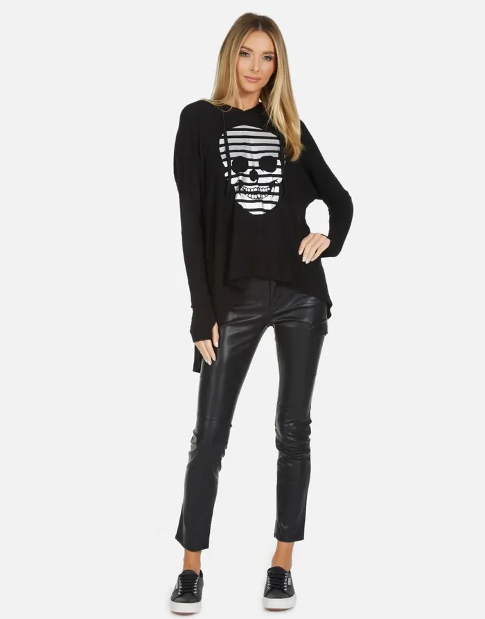 Bristol Stripe Skull Black Women039s Lauren Moshi Hoodies