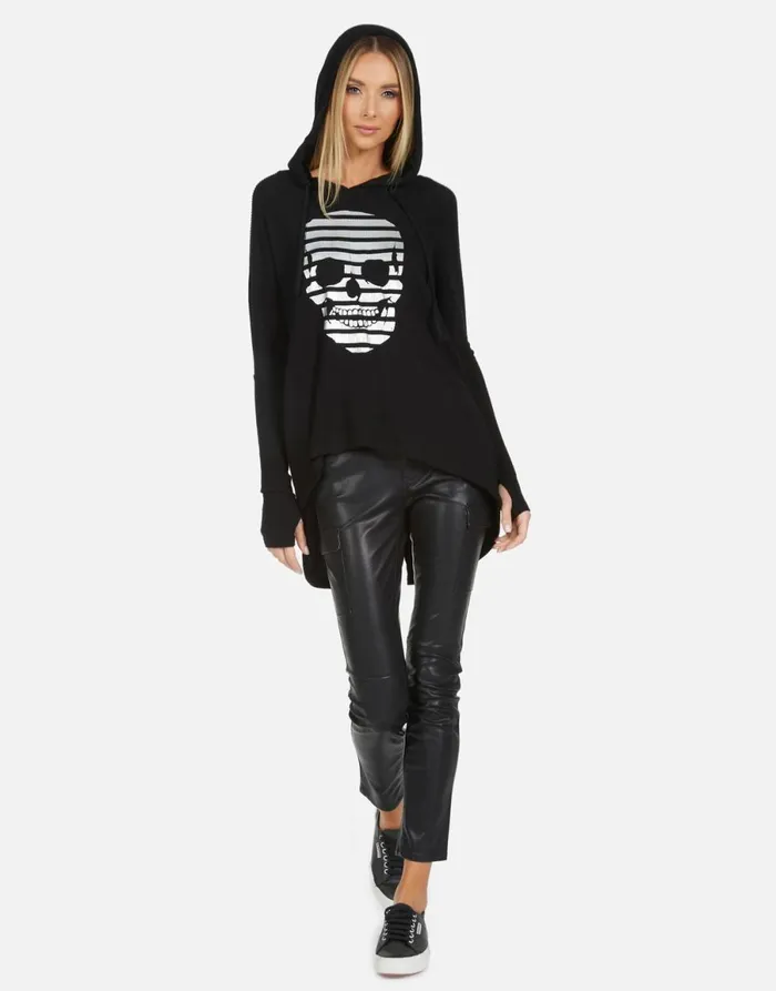 Bristol Stripe Skull Black Women039s Lauren Moshi Hoodies