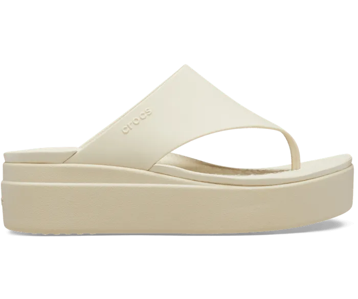 Brooklyn Flip Bone Women Crocs Platforms 038 Wedges