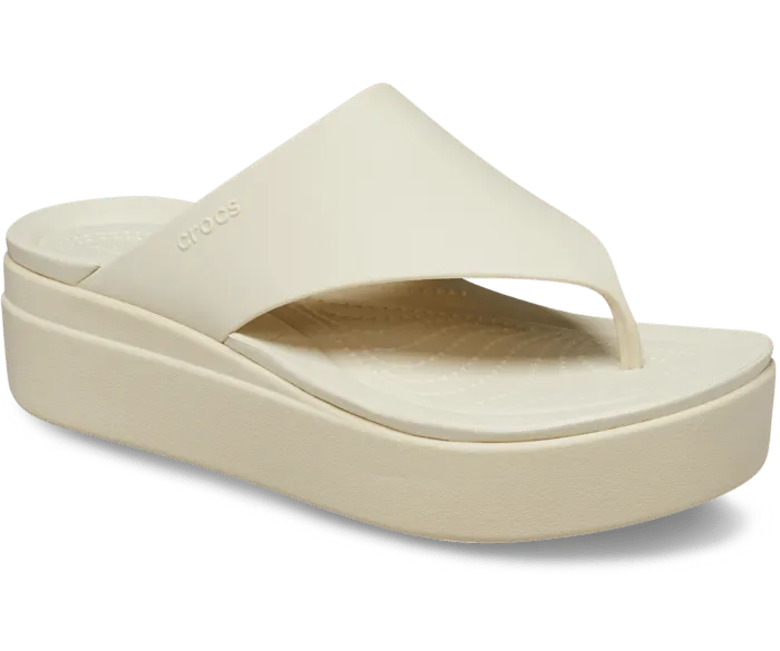 Brooklyn Flip Bone Women Crocs Platforms 038 Wedges