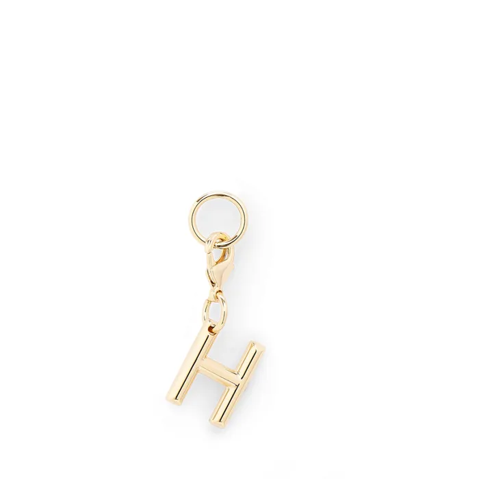 Charm Letter H Gold Color Women Lancel Key Ring