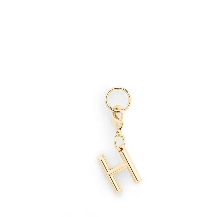 Charm Letter H Gold Color Women Lancel Key Ring Charm Letter H Gold Color Women Lancel Key Ring