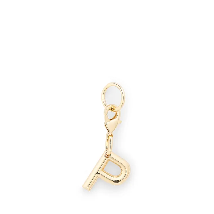 Charm Letter P Gold Color Women Lancel Key Ring