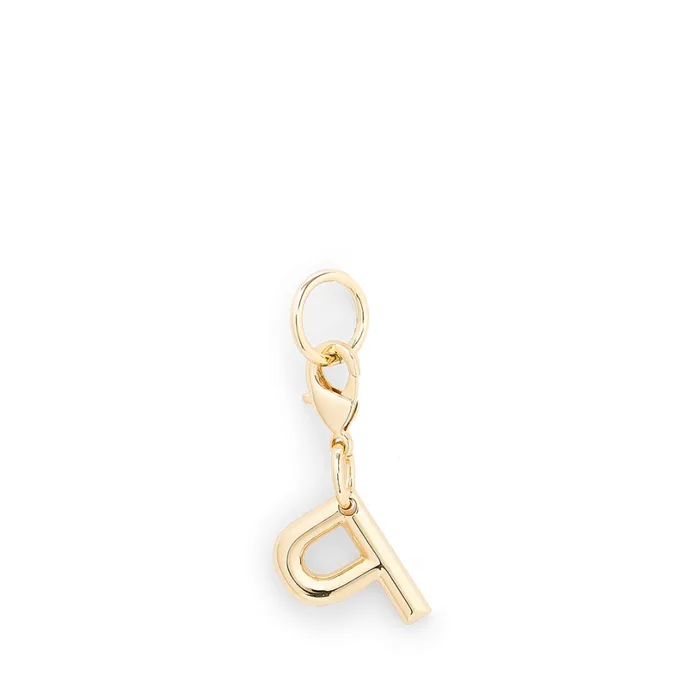 Charm Letter P Gold Color Women Lancel Key Ring