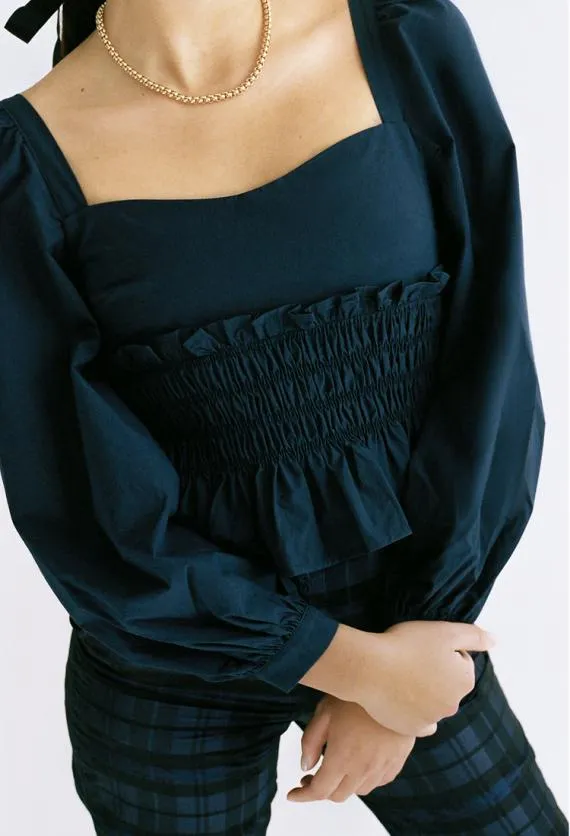 Ciao Lucia Long Sleeve Tops Katina Top Midnight 8211 Women
