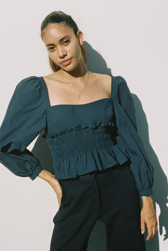 Ciao Lucia Long Sleeve Tops Katina Top Midnight 8211 Women