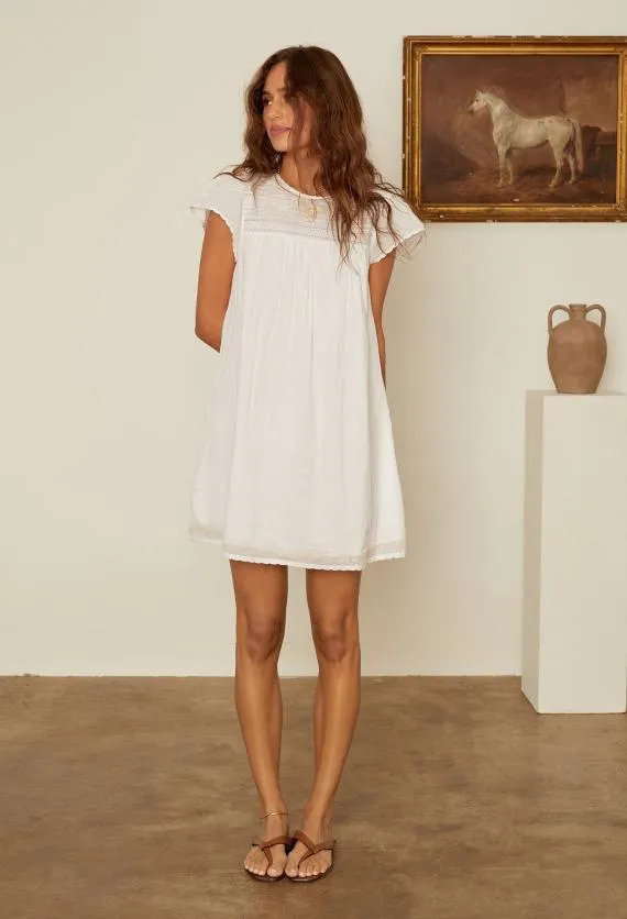 Ciao Lucia Mini Dresses Joelle Cap Sleeved Cotton Mini Dress 8211 Women