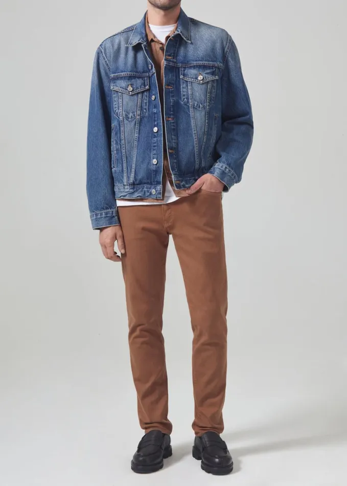 Citizens Of Humanity Adler Slim French Terry In Tree House Men Pants