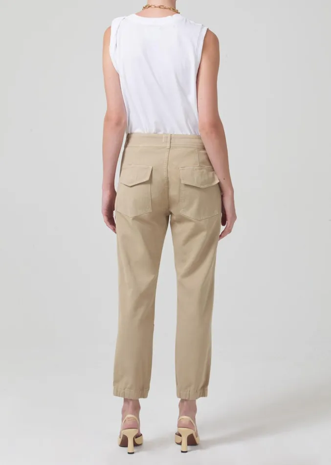 Citizens Of Humanity Agni Utility Trouser In Khaki Classic Women Pants