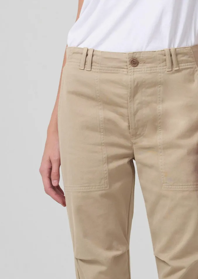 Citizens Of Humanity Agni Utility Trouser In Khaki Classic Women Pants