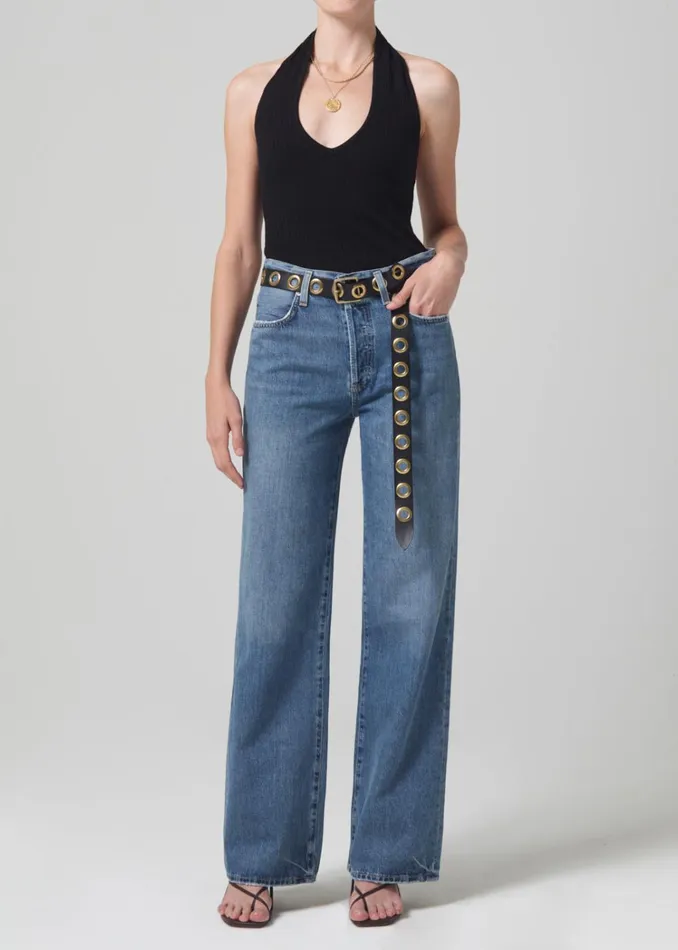 Citizens Of Humanity Annina High Rise Wide Leg 30034 In Starsign Women Jeans