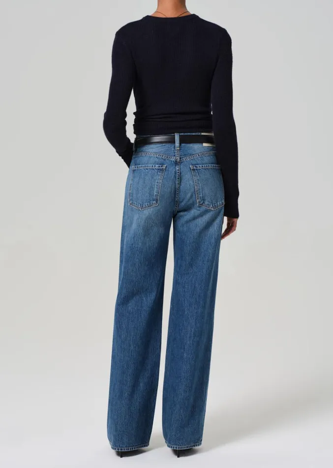 Citizens Of Humanity Annina High Rise Wide Leg 30034 In Sunland Women Jeans