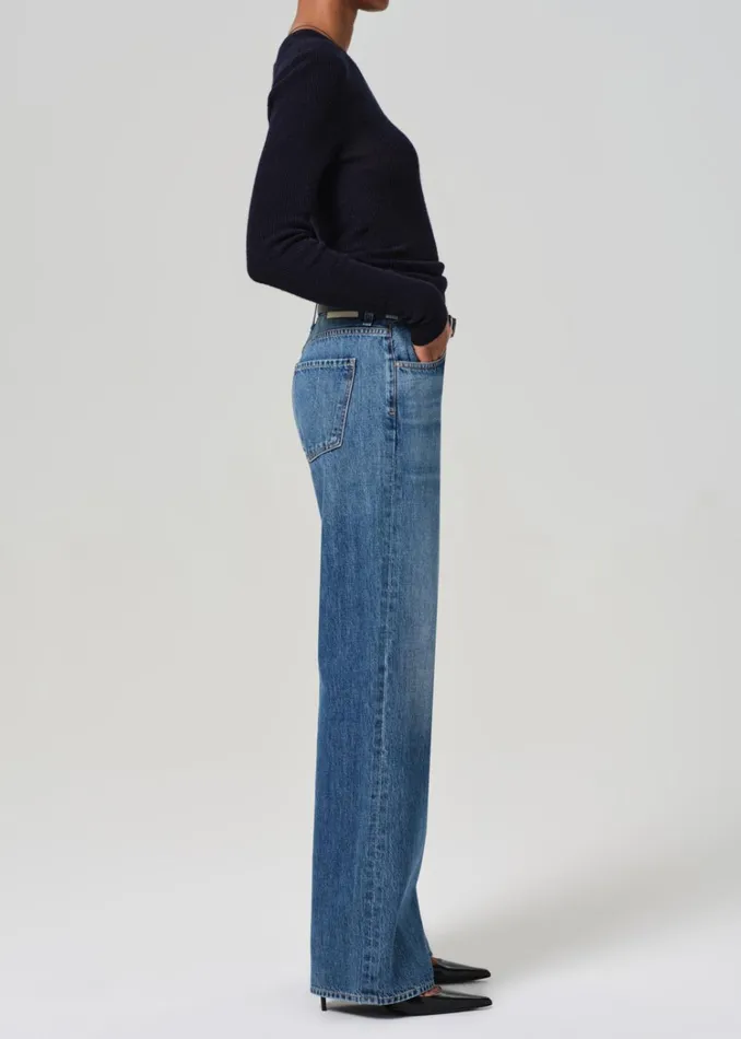 Citizens Of Humanity Annina High Rise Wide Leg 30034 In Sunland Women Jeans
