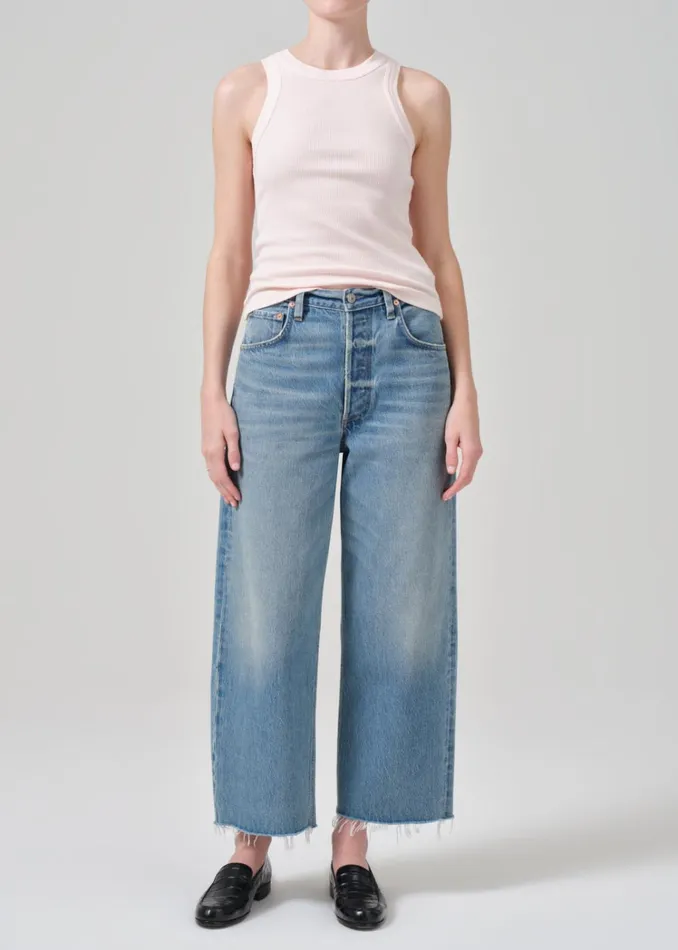 Citizens Of Humanity Ayla Raw Hem Crop In Sodapop Women Jeans