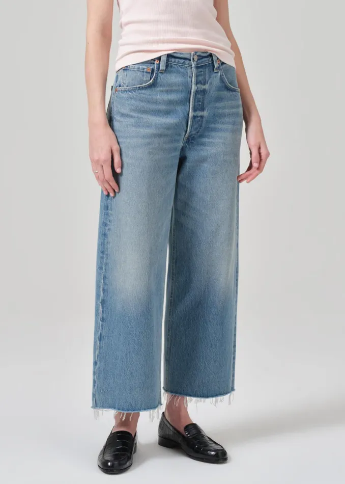 Citizens Of Humanity Ayla Raw Hem Crop In Sodapop Women Jeans