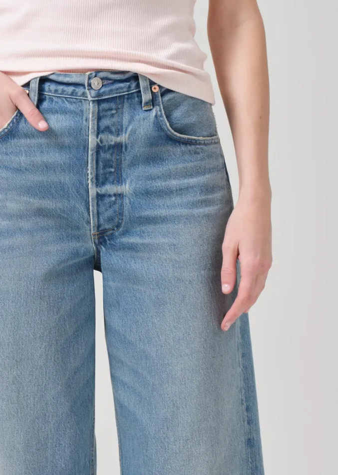 Citizens Of Humanity Ayla Raw Hem Crop In Sodapop Women Jeans