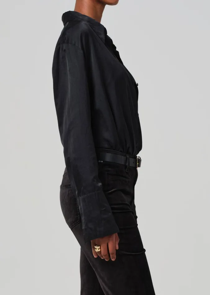 Citizens Of Humanity Camilia Shirt In Black Women Tops