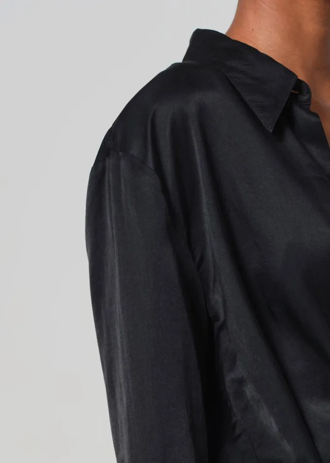 Citizens Of Humanity Camilia Shirt In Black Women Tops