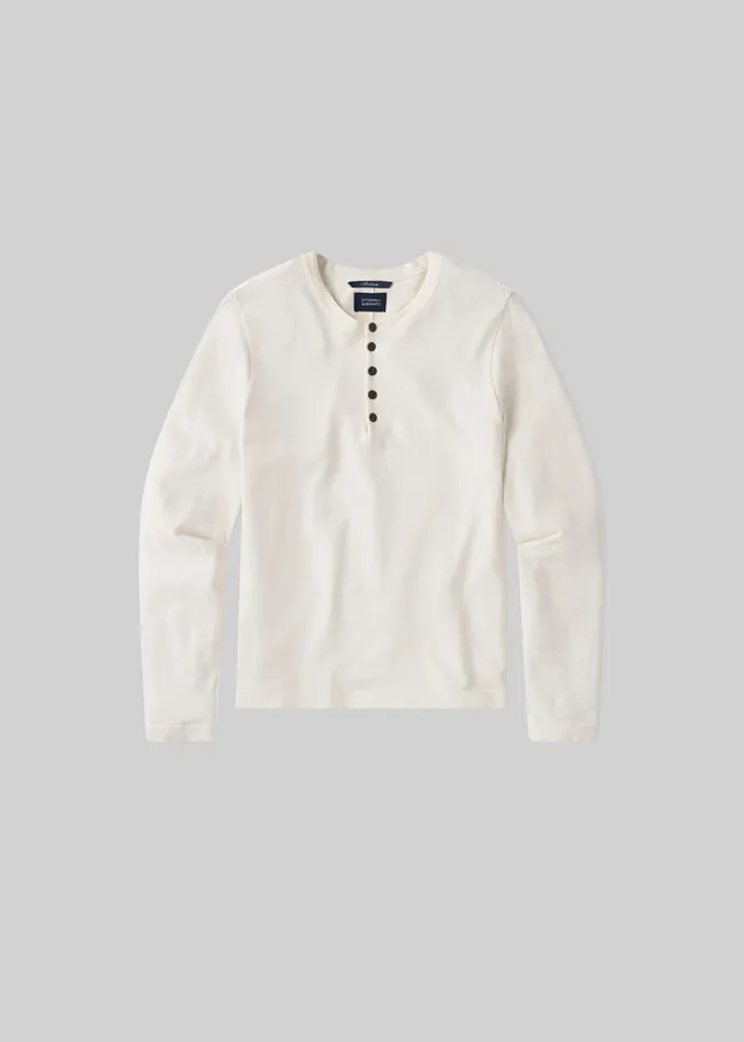 Citizens Of Humanity Classic Henley In Canvas Men Shirts