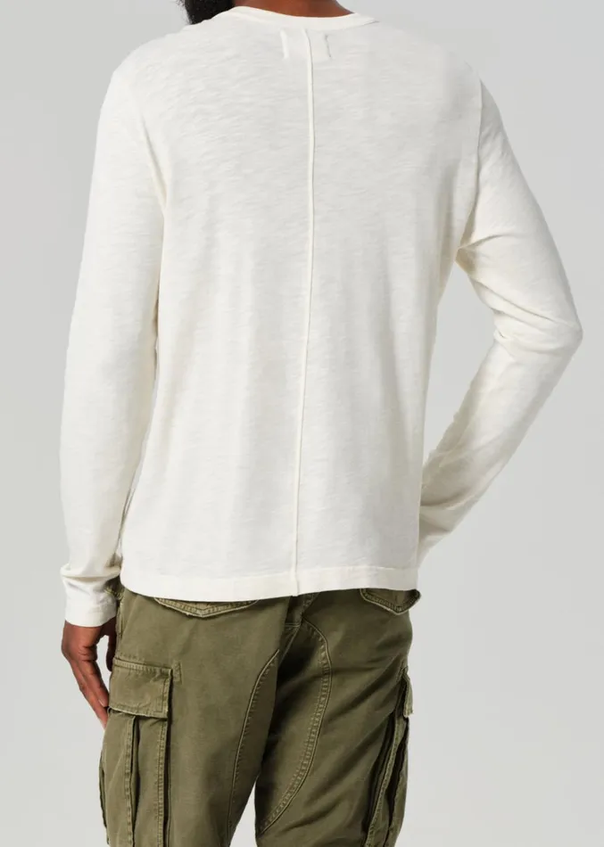 Citizens Of Humanity Classic Henley In Canvas Men Shirts