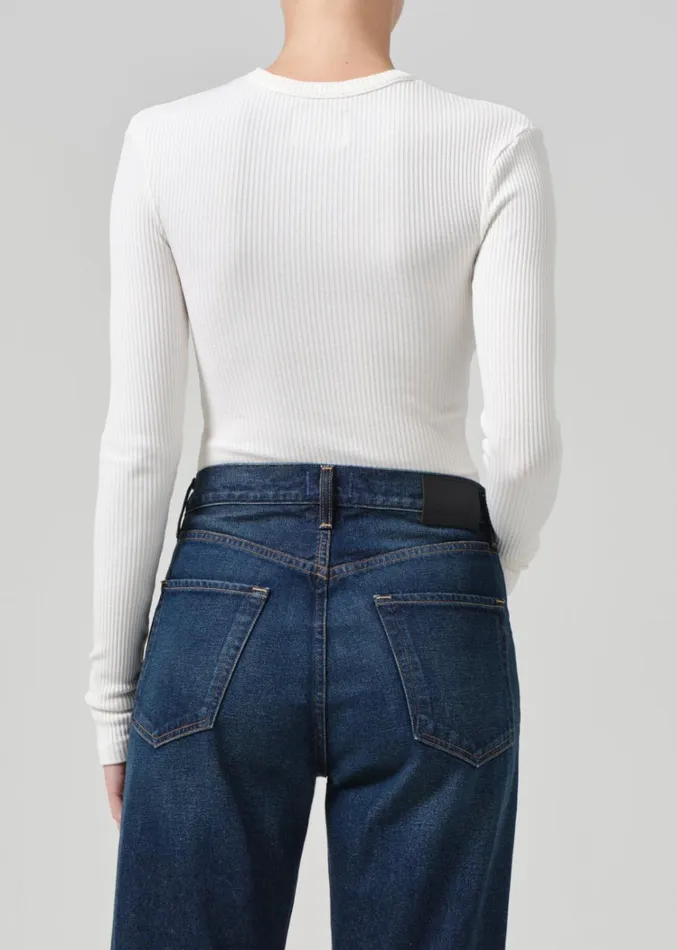 Citizens Of Humanity Cropped Faena Crewneck In Pashmina Women Tops