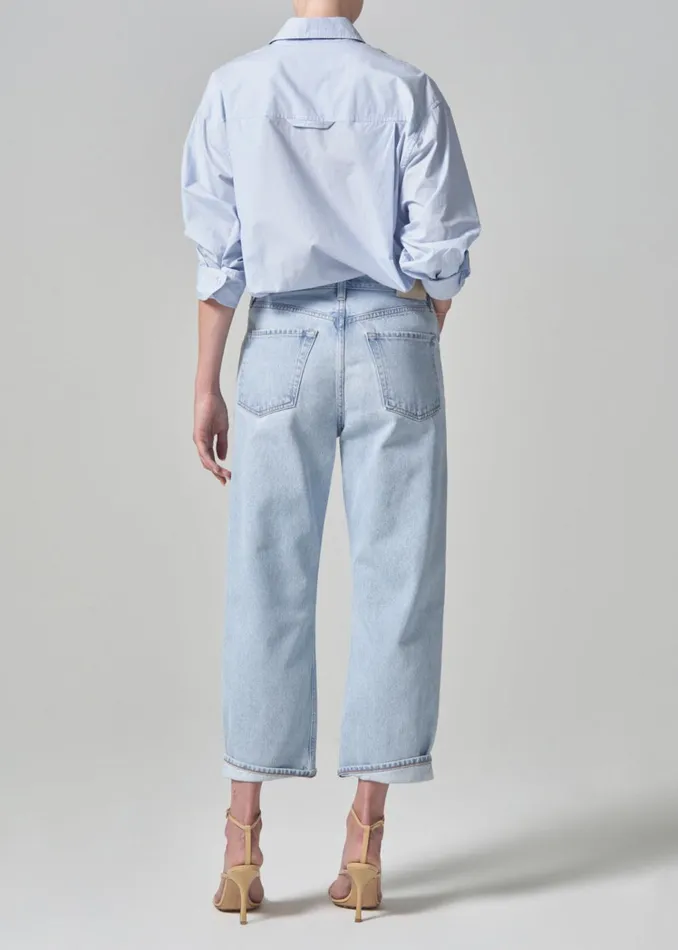 Citizens Of Humanity Dahlia Bow Leg Baby Roll In Frequency Women Jeans