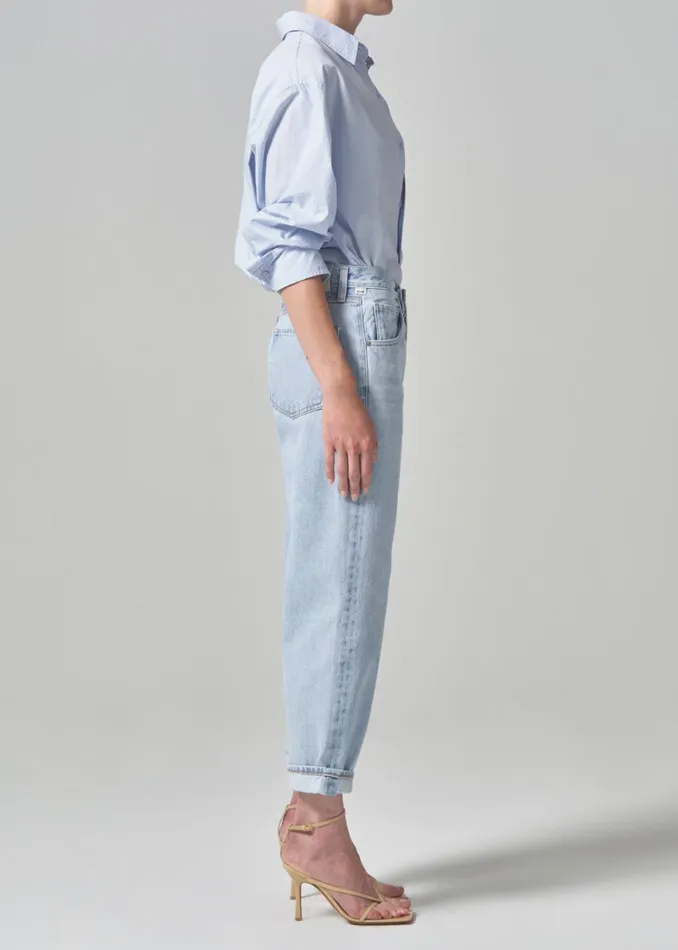 Citizens Of Humanity Dahlia Bow Leg Baby Roll In Frequency Women Jeans