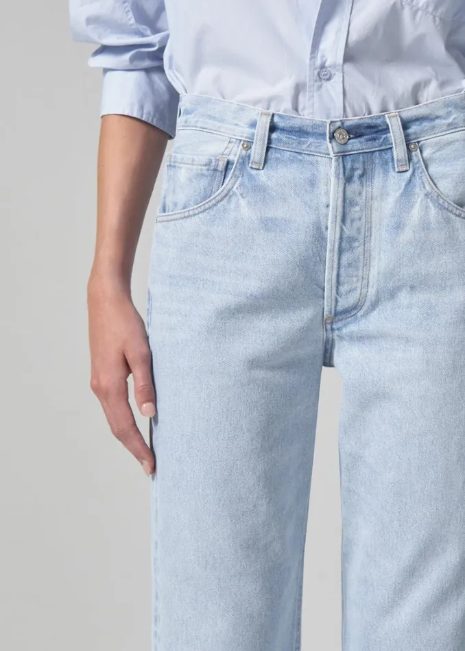 Citizens Of Humanity Dahlia Bow Leg Baby Roll In Frequency Women Jeans