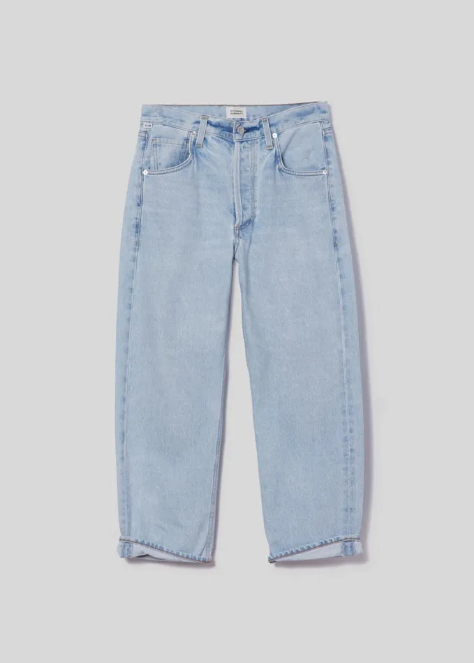 Citizens Of Humanity Dahlia Bow Leg Baby Roll In Frequency Women Jeans