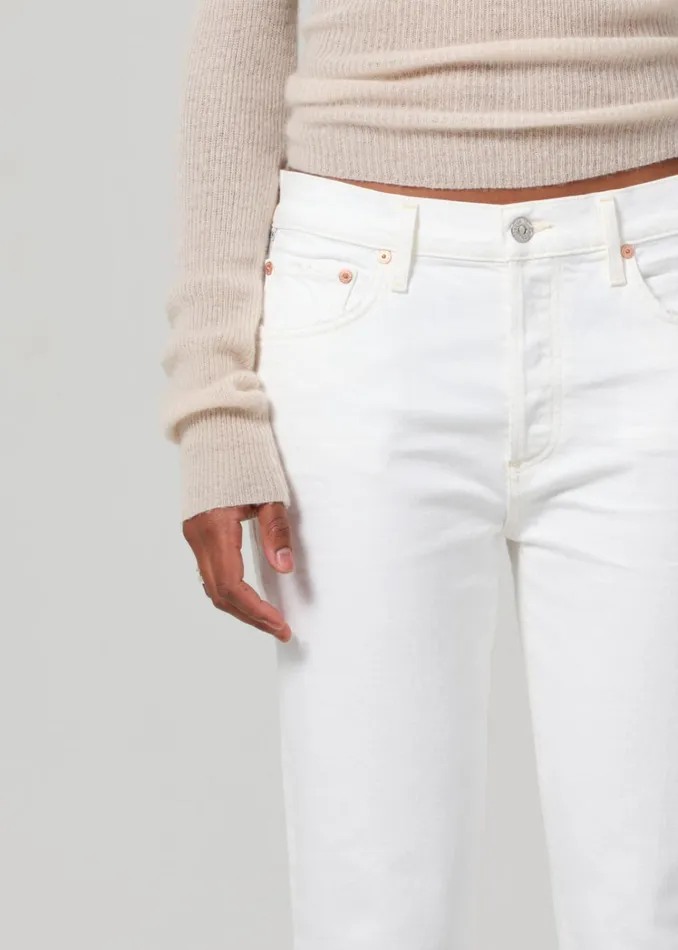 Citizens Of Humanity Emerson Mid Rise Relaxed 27034 In Pearl Women Jeans