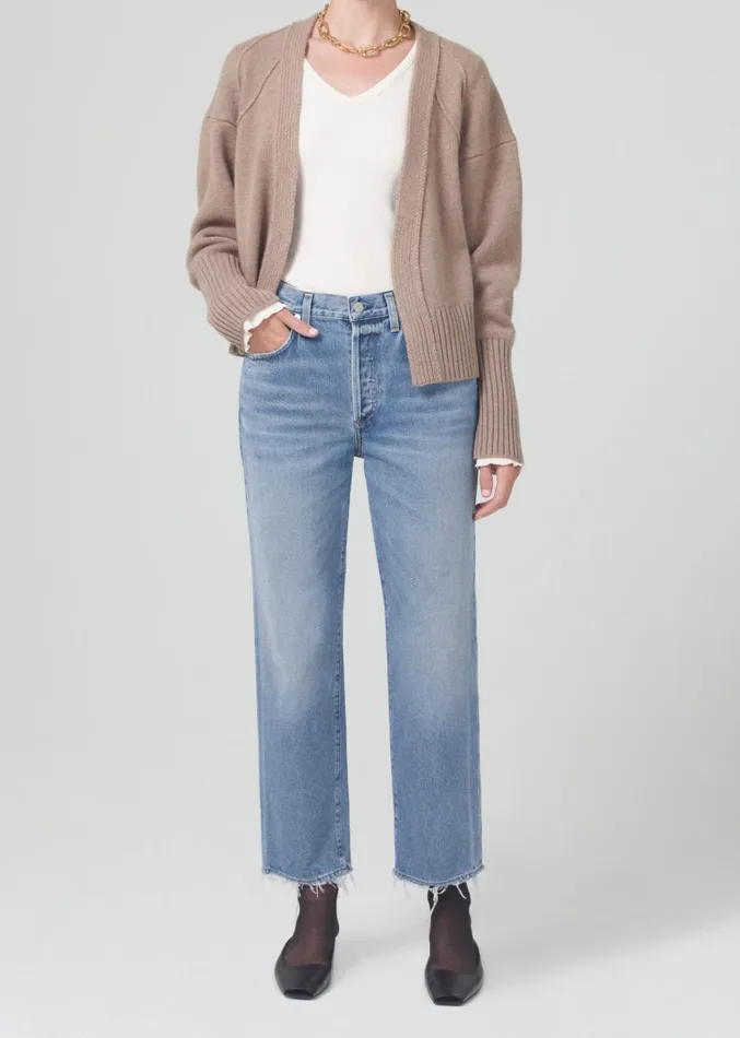 Citizens Of Humanity Emery Crop Relaxed Straight In Crescent Women Jeans