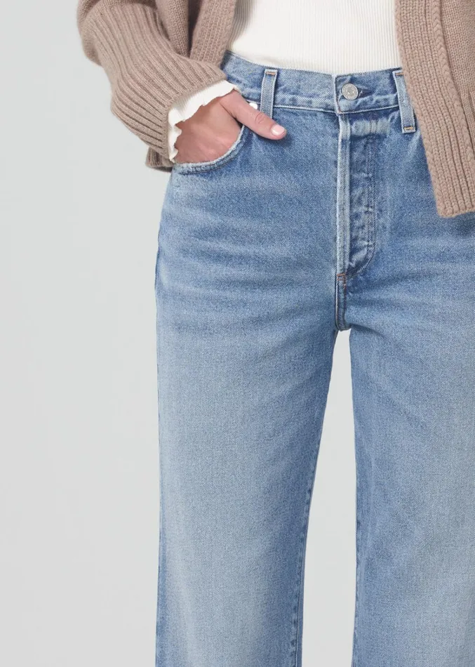 Citizens Of Humanity Emery Crop Relaxed Straight In Crescent Women Jeans