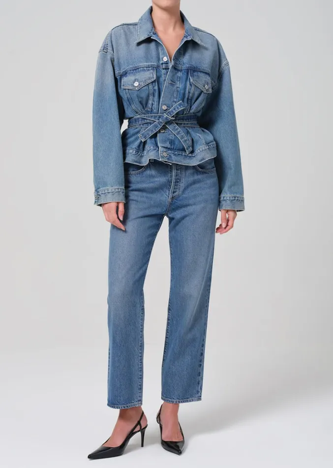 Citizens Of Humanity Emery Crop Relaxed Straight In Siesta Women Jeans