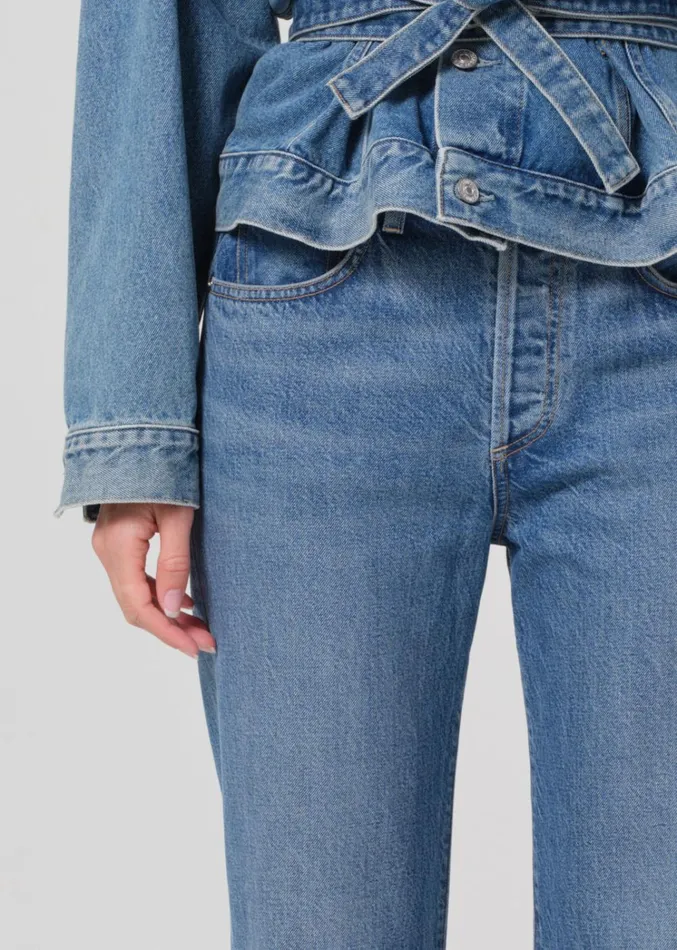 Citizens Of Humanity Emery Crop Relaxed Straight In Siesta Women Jeans